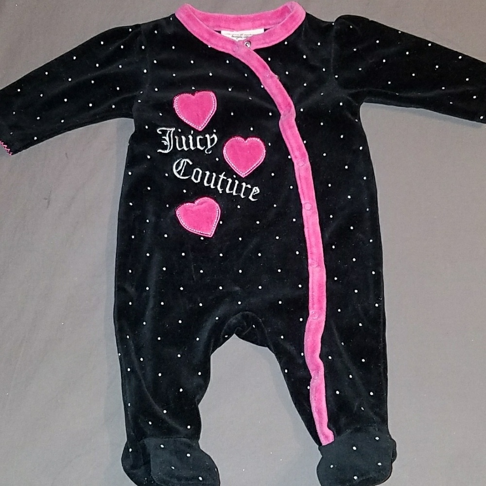 Juicy Couture Button Down Footie